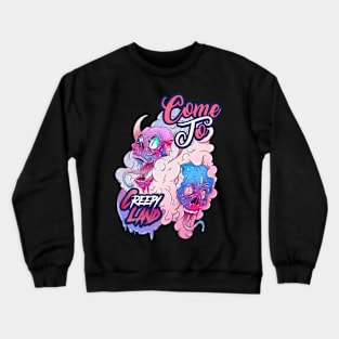 creepy land Crewneck Sweatshirt